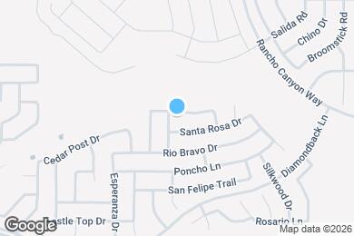 Map image of the property - 845 San Miguel Trail