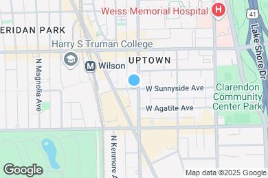 Map image of the property - 1010 W Sunnyside Ave