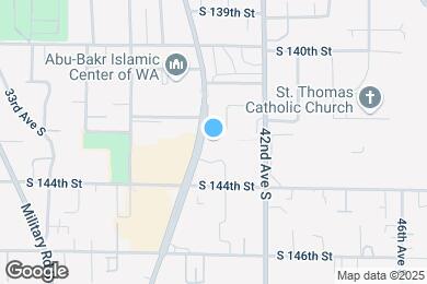Map image of the property - Tukwila Village Senior Living Apartments