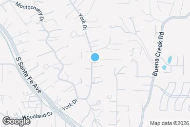 Map image of the property - 1654 York Dr