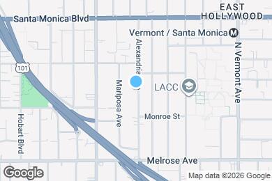 Map image of the property - 861 N Alexandria Ave