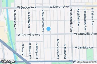 Map image of the property - 6206 N Richmond St