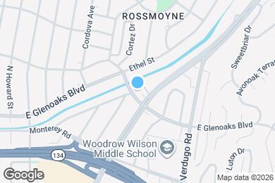 Map image of the property - 1031 E Glenoaks Blvd