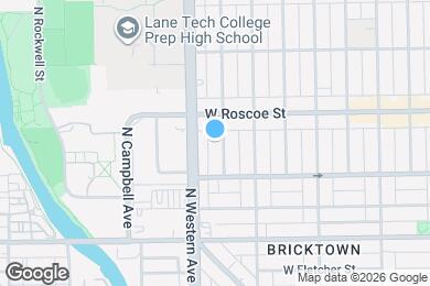 Map image of the property - 3332 N Claremont Ave