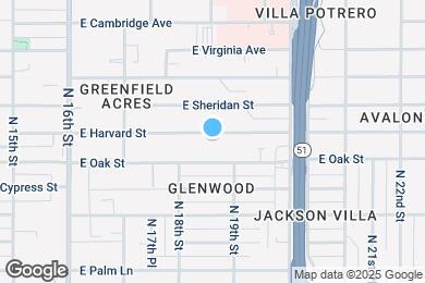 Map image of the property - 1825 E Harvard St