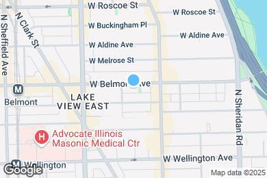 Map image of the property - 643 W Belmont Ave