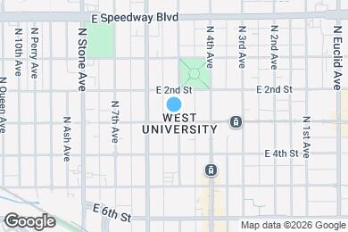 Map image of the property - 245 E University Blvd