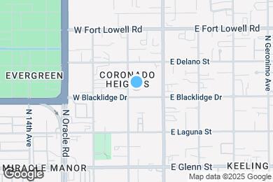 Map image of the property - 120 W Blacklidge Dr