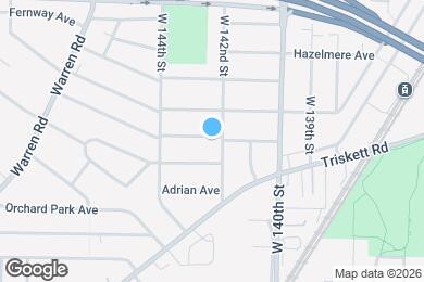 Map image of the property - 3252 W 142nd St