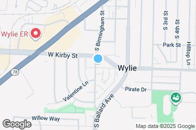 Map image of the property - 805 S Birmingham St