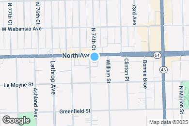 Map image of the property - 1539 Monroe Ave
