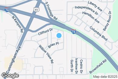 Map image of the property - 1804 Oliver Dr