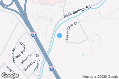 Map image of the property - 612 Pointe Clear Dr