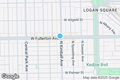 Map image of the property - 3401 W Fullerton Ave