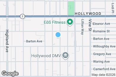 Map image of the property - 933 Wilcox Ave