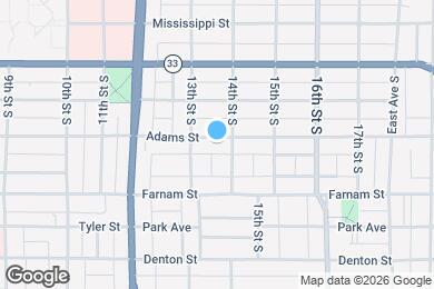 Map image of the property - 1324 Adams St