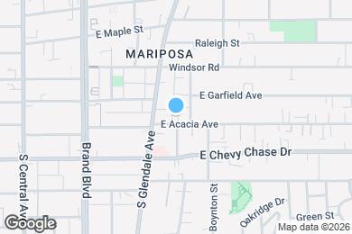 Map image of the property - 421 E Acacia Ave