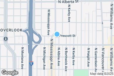 Map image of the property - 4411 N Albina Ave