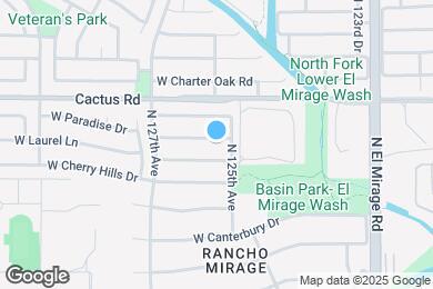 Map image of the property - 12513 W Paradise Dr