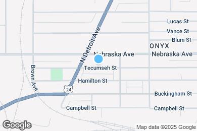 Map image of the property - 1546 Tecumseh St