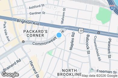 Map image of the property - 1132 Commonwealth Ave