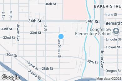 Map image of the property - 3128 San Dimas St