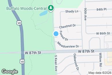 Map image of the property - 8613 S Kean Ave