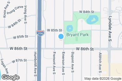 Map image of the property - 8526 Emerson Ave S