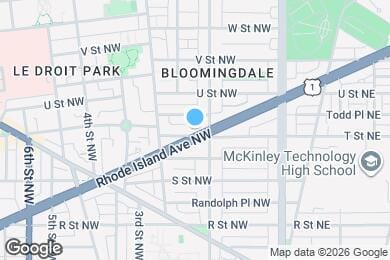 Map image of the property - 115 Rhode Island Ave NW