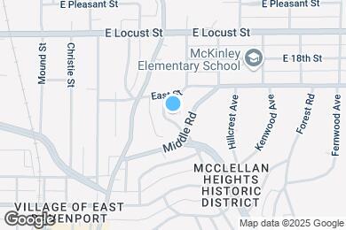 Map image of the property - 721 Ridgewood Ave