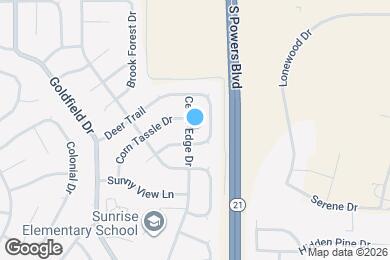 Map image of the property - 6855 Cedar Edge Dr