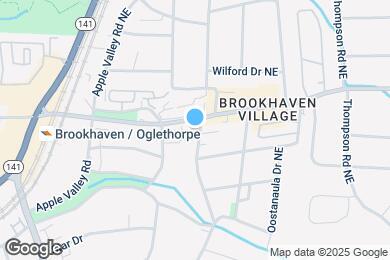 Map image of the property - 1377 Brookhaven Apartments