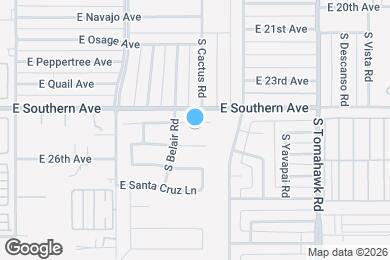 Map image of the property - 1079 E Yuma Ave