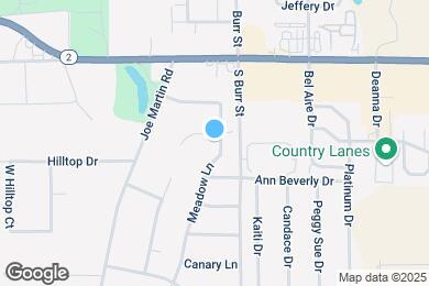 Map image of the property - 1654 Bluebird Dr