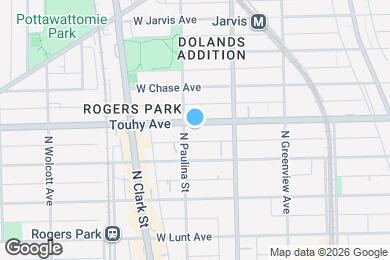 Map image of the property - 1645 W Touhy Ave