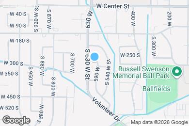 Map image of the property - 272 S 590 W