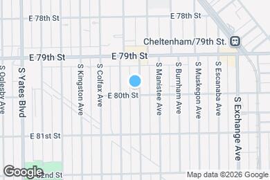 Map image of the property - 7952 S Marquette Ave