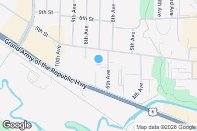 Map image of the property - 420 6th Ave