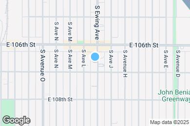 Map image of the property - 10638 S Ewing Ave