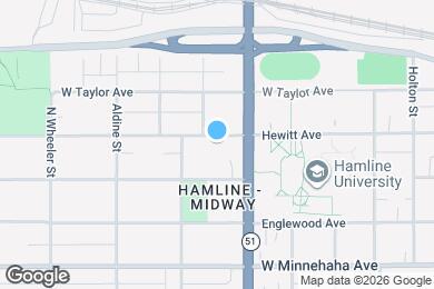 Map image of the property - 1606 Hewitt Ave