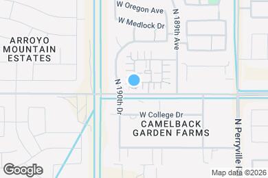 Map image of the property - 18971 W Pasadena Ave