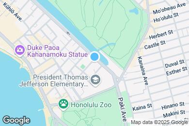 Map image of the property - 2609 Ala Wai Blvd