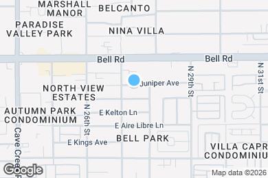 Map image of the property - 2713 E Juniper Ave