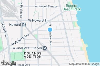 Map image of the property - 7460 N Greenview Ave