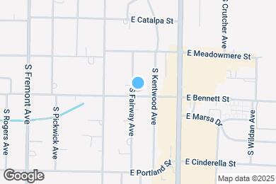 Map image of the property - 1657 E Bennett St