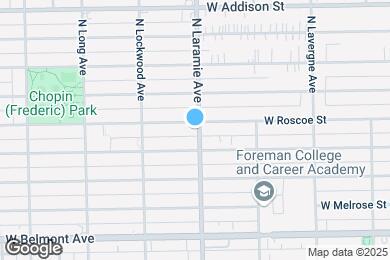 Map image of the property - 5201 W Roscoe St