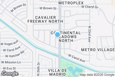 Map image of the property - 9631 N 35th Dr