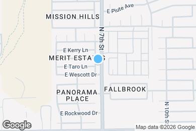 Map image of the property - 19017 N 6th St
