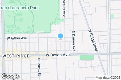 Map image of the property - 2043 W Arthur Ave