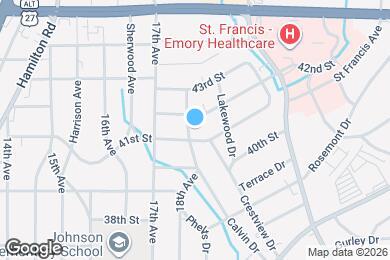 Map image of the property - 4102 18th Ave